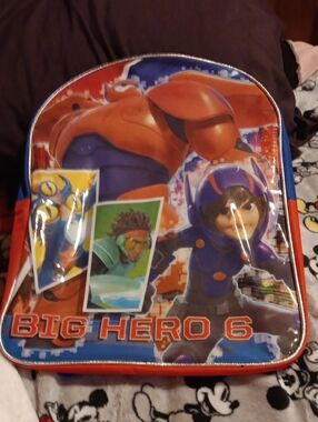 Kids Big Hero 6 Backpack - Red and Blue